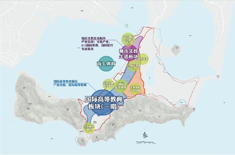 总面积8719亩 海南陵水黎安国际教育创新试验区控规定了